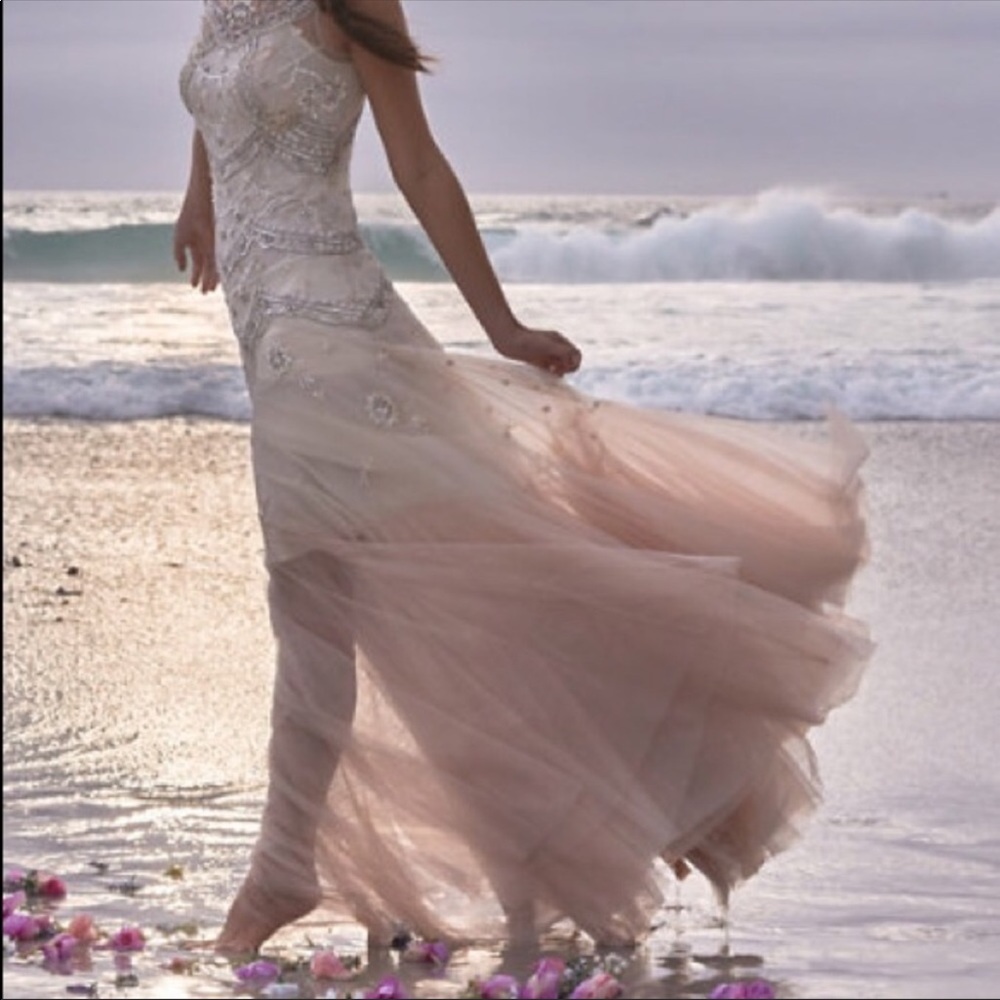 BHLDN Needle & Thread Cate Ombre Dress Gown